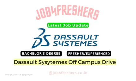 Dassault Systemes Off Campus 2023 |Bachelor’s degree |Bangalore |Apply Now!