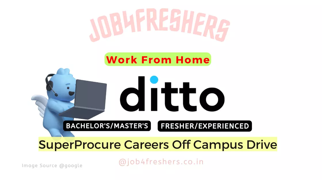 Work From Home Job in Ditto Careers 2023 |10th /12th/Any Degree |Apply Now!