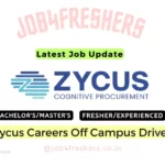 Zycus Recruitment Hiring 2024 For Support Engineer | Apply Now!