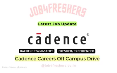 Cadence Recruitment Drive for Lead Solutions Engineer | Apply Now