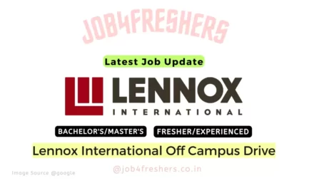 Lennox International Off Campus 2023 |Senior Developer |Apply Now!