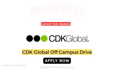 CDK Global Off Campus Hiring Software Engineers |Apply Now!