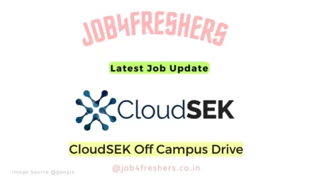 CloudSEK Off Campus 2023 |Software Development Engineer |Apply Now!