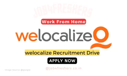 Welocalize Part Time Recruitment 2024 | Work From Home | Apply Now!