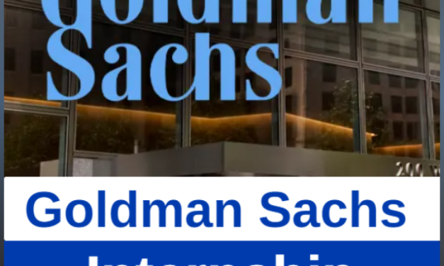Goldman Sachs Announced Internship