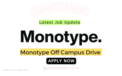 FRESHERS JOBS 6 Monotype Off Campus 2024 | Market Intelligence Trainee |Apply Now!