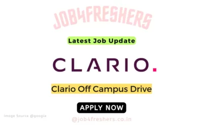 Clario Off Campus Drive Hiring Software Engineers |Bangalore |Apply Now!