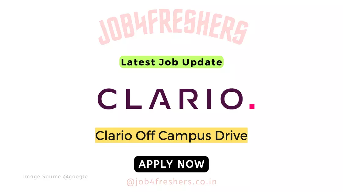 Clario Off Campus Drive Hiring Software Engineers |Bangalore |Apply Now!