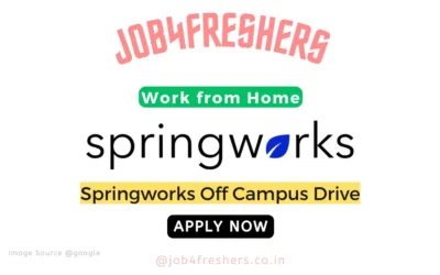INTERNSHIPS 5 Springworks Internship 2026 | Work From Home | Sales Intern