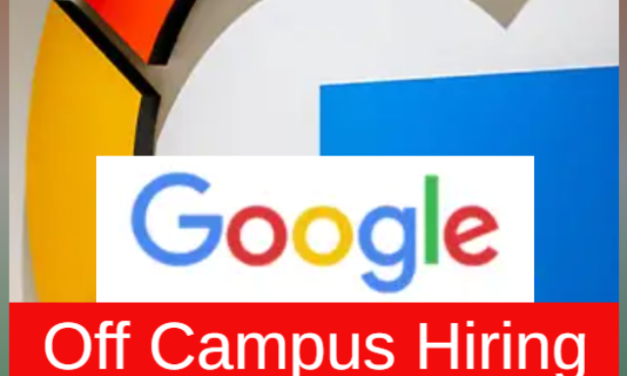 The Google Off Campus Drive 2023