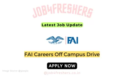 FAI Careers Off Campus 2023 |Process Associate |Apply Now!