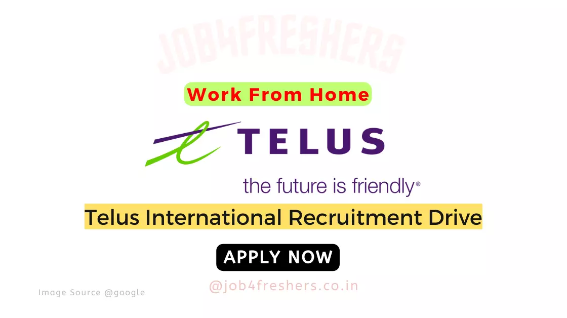 Work From Home Job In Telus International Careers 2023 |Part Time |Direct Link
