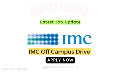 FRESHERS JOBS 16 IMC Career Graduate Software Engineer 2024 | Apply Online