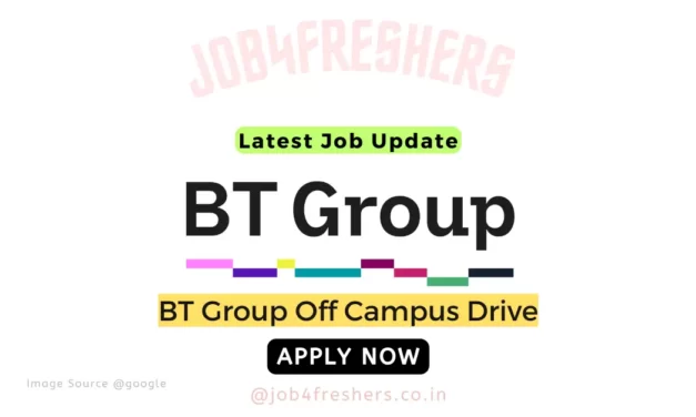 BT Group Off Campus 2024 | Support Advisor Trainee | Apply Now