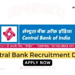 Central Bank of India Recruitment 2025 for Credit Officer | Apply Now!