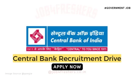 Central Bank of India Recruitment 2023 for Office Assistant/Attender