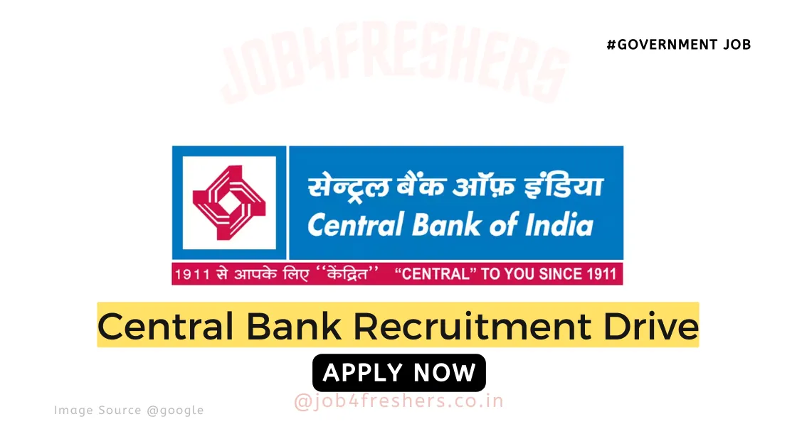 Central Bank of India Recruitment 2023 for Office Assistant/Attender