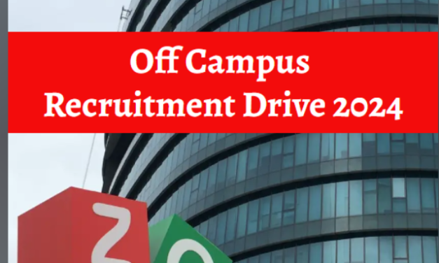 Zoho Recruitment drive 2024