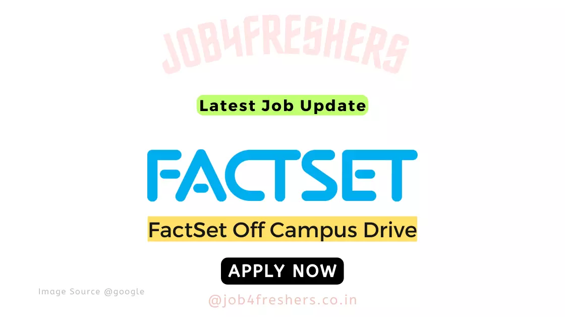 FactSet Recruitment For Content Specialist |Apply Now!