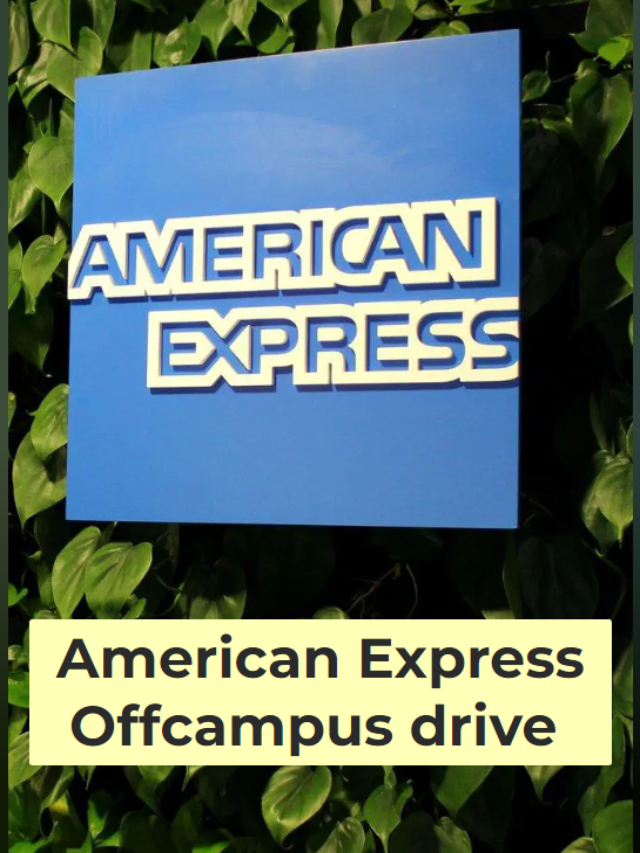 American Express Freshers Recruitment 2023