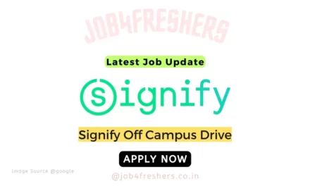 Signify Off Campus Hiring For Technical Engineer | Apply Now 