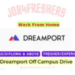 Dreamport Hiring Fresher Part Time Work From Home | 12th Pass Job