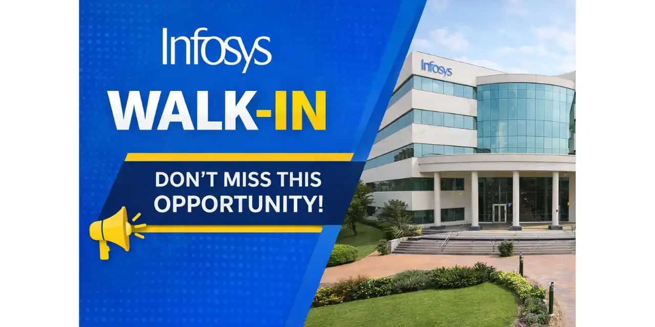 Infosys Walk-in Drive For Process Trainee / Executive| Apply Now!
