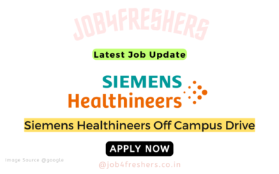 Siemens Healthineers Internship 2026 | Hiring Freshers in Bangalore