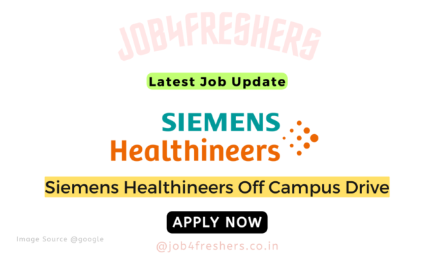 Siemens Healthineers Off Campus Hiring For Senior Engineer  2024 | Apply Now!