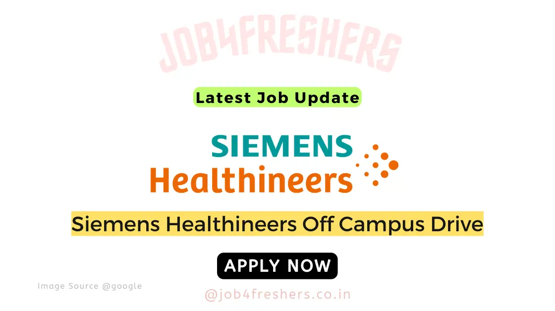 Siemens Healthineers Off Campus Hiring For Senior Engineer  2024 | Apply Now!