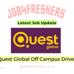 Quest Global Off Campus Hiring | Trainee Engineer | Apply Now!