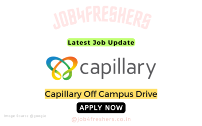FRESHERS JOBS 15 Capillary Off Campus 2024 Recruitment Software Development Engineer | Apply Now!