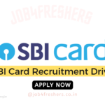 Get the Latest Update on SBI Card Recruitment 2024 for Screening Analyst