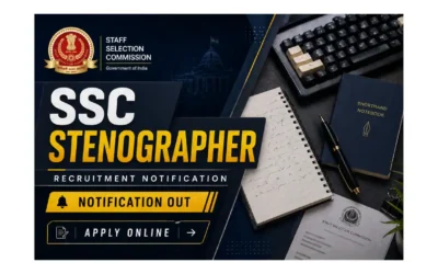 SSC Stenographer Recruitment for Grade C & D | 12th Pass Eligible