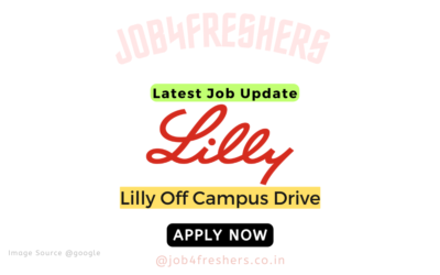 INTERNSHIPS 4 Lilly Off Campus 2024 | Intern Data Scientist | Bengaluru | Apply Now!!