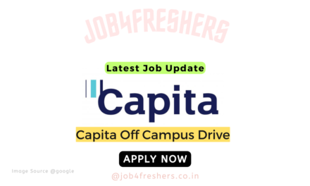 Capita Off Campus Job For Graduate Trainee Engineer | Apply Now!