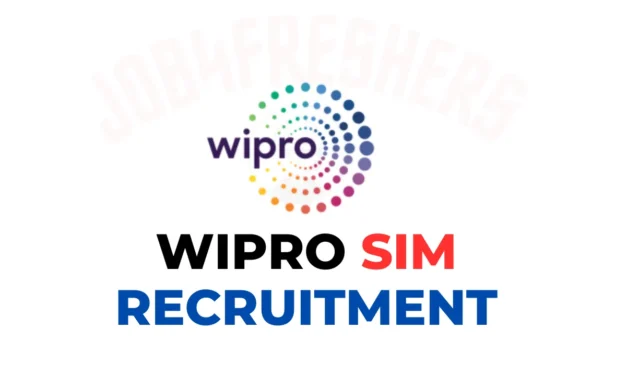 Wipro SIM Recruitment 2025 freshers | Apply Now