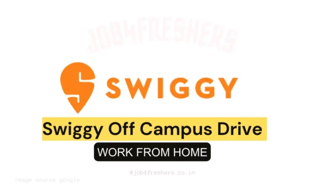 Swiggy Off Campus Drive for Work From Home Job | Apply NOw