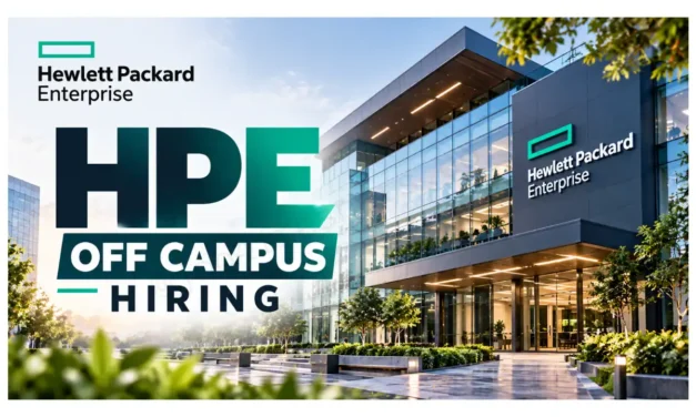 HPE Off Campus Hiring | Graduate Software Engineer | Hiring Freshers | Apply Now!