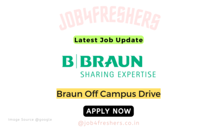 B. Braun Off Campus Hiring Fresher For Junior Engineer | Apply Now!