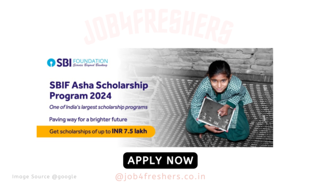 SBIF Asha Scholarship Program 2024 for School Students, Undergraduates, Postgraduates | Apply Online