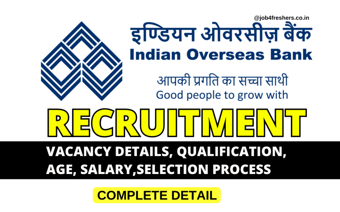 Indian Overseas Bank Recruitment IOB 2024 – Attender | Apply Now