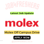 Molex Recruitment Drive 2024 | Graduate Engineer Trainee | Apply Now