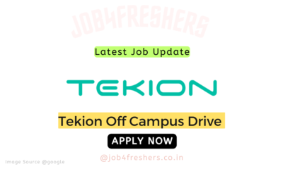 FRESHERS JOBS 17 Tekion Recruitment Hiring Graduates Freshers for Customer Support | Apply Now!
