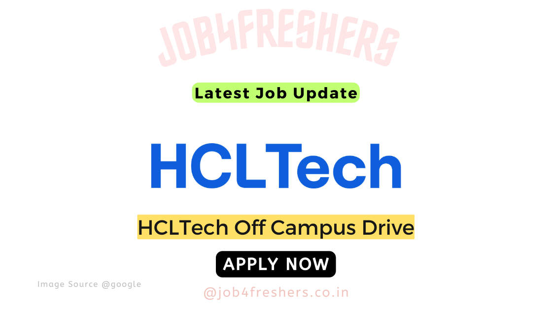 HCLTech Off Campus Drive 2024 for Graduate Trainee | Apply Now!