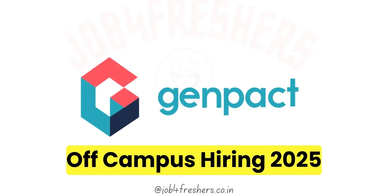 Genpact Off Campus Hiring 2025: Apply Now for Data Management Role: