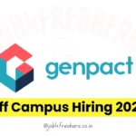 Genpact Off Campus Hiring Fresher Process Associate | Bangalore