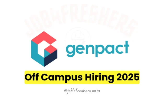 Genpact Off Campus Hiring 2025: Apply Now for Data Management Role: