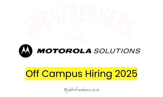 Motorola Solutions Off Campus Hiring 2025 For Salesforce Developer