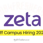 Zeta Offering Assistant Manager Post |Bangalore | Apply Now